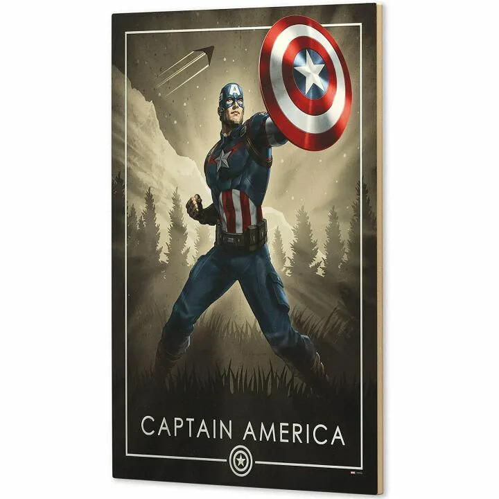 Captain America Wall Art for Home Decor