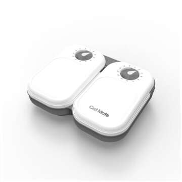 Cat Mate C200 2-Meal Automatic Pet Feeder for Cats and Small Dogs with Ice Pack