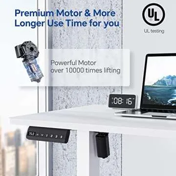 SohoTeco Motorized Standing Desk - Adjustable Height & Modern Design