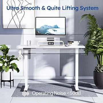 SohoTeco Motorized Standing Desk - Adjustable Height & Modern Design