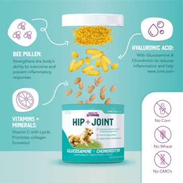 Dog Joint Supplement with Glucosamine & Chondroitin - 8 Oz