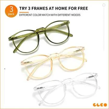 IBOANN Iconic Blue Light Glasses for Woman - Computer Glasses 99% Blue Light Blocking - Anti Eyestrain & UV Glare Protection