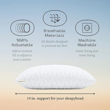 Adjustable Toddler Pillow by Coop Home Goods for Comfort