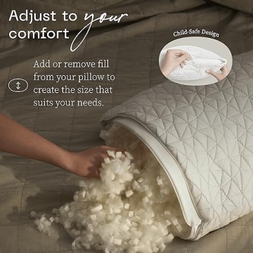Adjustable Toddler Pillow by Coop Home Goods for Comfort