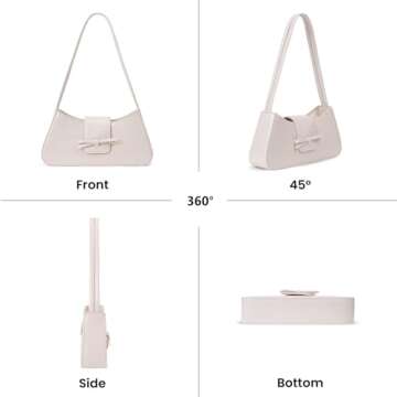 GETERUUV Shoulder Bags for Women Red Purse Burgundy Purse Coquette Bow Purse Trendy Red Shoulder Bag Leather Hobo Handbag