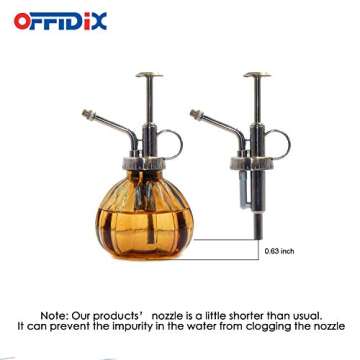 OFFIDIX Glass Watering Spray Bottle for Plants and Home