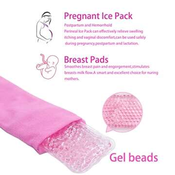 Reusable Perineal Cooling Pad for Postpartum and Hemorrhoid Pain Relief,Instant Perineal Cold Pack,Vaginial Ice Pack for Pain Relief (A)