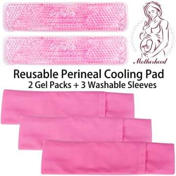 Reusable Perineal Cooling Pad for Postpartum and Hemorrhoid Pain Relief,Instant Perineal Cold Pack,Vaginial Ice Pack for Pain Relief (A)