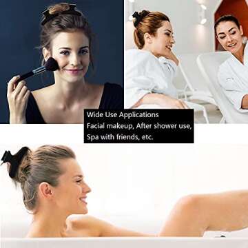 24 Pack Butterfly Clamps Hair Claw Clips Salon Hair Clips for Sectioning, Styling, Cutting, Coloring Large Pro Hair Clips Butterfly Hairdressing Hair Accessories for Women Girls (Black)