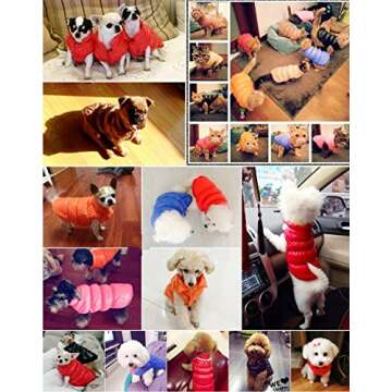 Vedem Dog Warm Fleece Puffer Vest Coat Cold Weather Pet Jacket Quilted Vest Clothes for Cats and Small Dogs (S, Black)