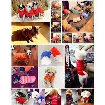 Vedem Dog Warm Fleece Puffer Vest Coat Cold Weather Pet Jacket Quilted Vest Clothes for Cats and Small Dogs (S, Black)