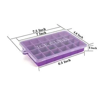 TAO CICADA Ice Cube Tray, 3 Pack Silicone Ice Cube Molds, Silicone Ice Cube Trays, Silicone Ice Tray...