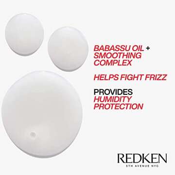 Redken Frizz Dismiss Sulfate-Free Shampoo For Frizzy Hair - Smooths Hair & Manages Frizz