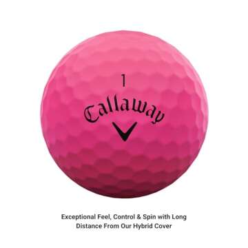 Callaway Golf Supersoft Golf Balls (2023 Version, Pink)