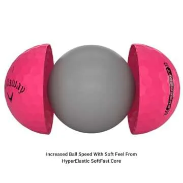 Callaway Golf Supersoft Golf Balls (2023 Version, Pink)