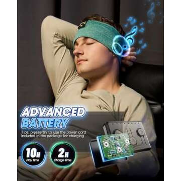 Comfortable Perytong Bluetooth Sleep Headphones for All