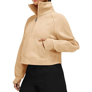 LASLULU Women's Fleece Lined Pullover for Fall Activities