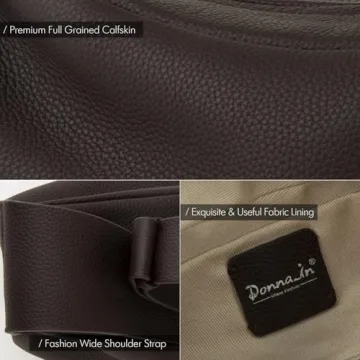Stylish DONNAIN Leather Crossbody Sling Bag for Women