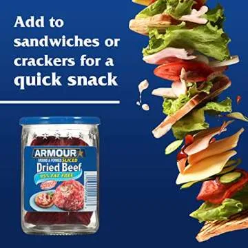 Armour Star Sliced Dried Beef Jar, 4.5 oz for Easy Meals