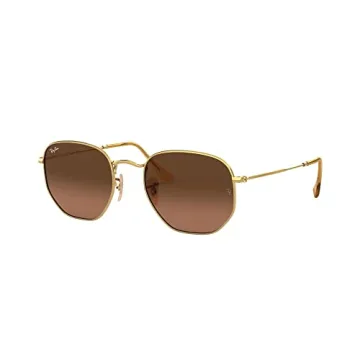 Ray-Ban Hexagonal Flat Lens Sunglasses - Stylish UV Protection