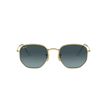 Ray-Ban Hexagonal Flat Lens Sunglasses - Stylish UV Protection