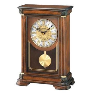 Seiko Mizuki Gold Pendulum Mantel Clock - Elegant Timekeeping & Melodious Chimes