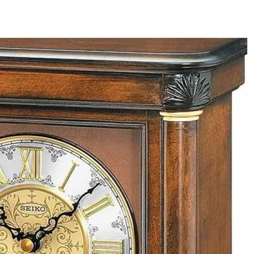 Seiko Mizuki Gold Pendulum Mantel Clock Elegant Timekeeping