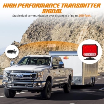 INHTGEAS Wireless Magnetic Trailer Lights for Towing