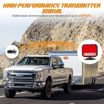 INHTGEAS Wireless Magnetic Trailer Lights for Towing