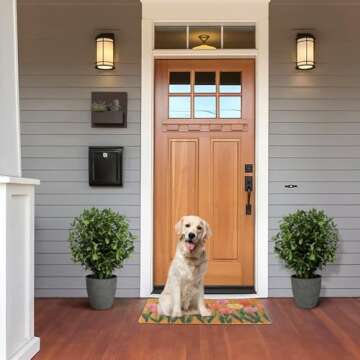 Dripykiaa Spring Coir Door Mat for Front Door