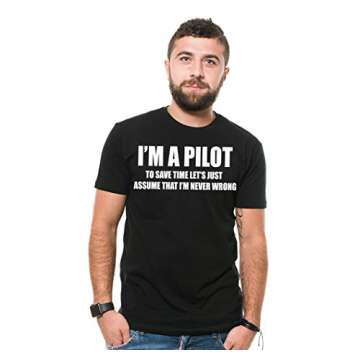 Pilot Aviation Flight School Mens Airplane Funny T-Shirt