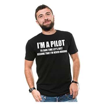 Pilot Aviation Flight School Mens Airplane Funny T-Shirt