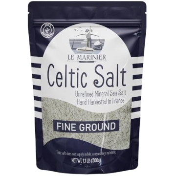 Le Marinier French Sea Salt Fine Ground, 1.1lb - Mineral Rich and 100% Natural