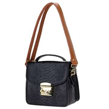 Allzedream Genuine Leather Purse Strap Sewing Canvas Replacement Handbag Shoulder Bag 2 Pcs (Camel)