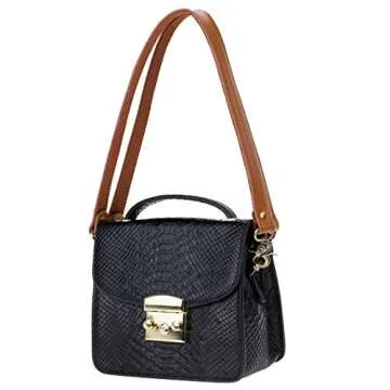 Allzedream Genuine Leather Purse Strap Sewing Canvas Replacement Handbag Shoulder Bag 2 Pcs (Camel)