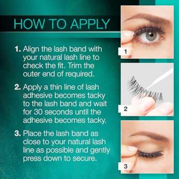 Ardell False Eyelashes, Natural Lashes 110 - Lightweight Reusable Strip Lashes, Eye-Lifting Effect, 5 Pairs + Bonus Pair