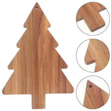 Amosfun Christmas Tree Charcuterie Board for Festive Serving