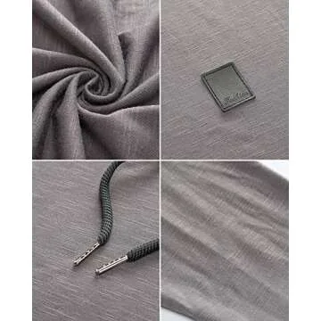 Lexiart Mens Fashion Hoodies Sport Pullover Solid Color Shirt Workout Lightweight Tops Dark Grey