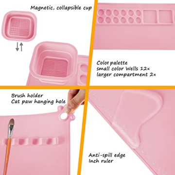 SHNOKER Silicone Craft Mat - 21.7" x 17.7" For Creative Fun