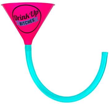 Head Rush Drink UP B*TCHES Beer Bong - Funnel with Long Tube Beer Drinking Games for Adults Party & ...