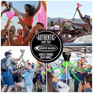 Head Rush Drink UP B*TCHES Beer Bong - Funnel with Long Tube Beer Drinking Games for Adults Party & Other Occasions - Alcohol Drinking Funnel with a Thick & Flexible Hose - Ultimate (2FT)