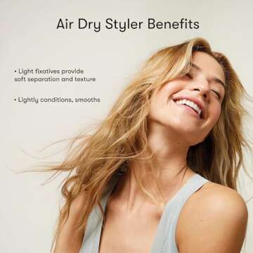 Odele Air Dry Styler for Frizz-Free, Soft Waves