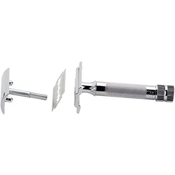 Merkur Mk34c Double Edge Razor with Heavy Duty Short Handle