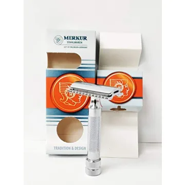 Merkur Mk34c Double Edge Razor with Heavy Duty Short Handle