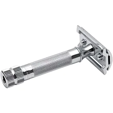 Merkur Mk34c Double Edge Razor with Heavy Duty Short Handle