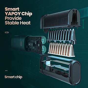 YAPOY Portable Cordless Hair Straightener with Quick Heating