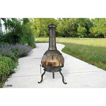 Deckmate Sonora Outdoor Chimenea Fireplace Model 30199
