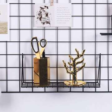 Kaforise Wire Wall Grid Panel for Photos & Organization