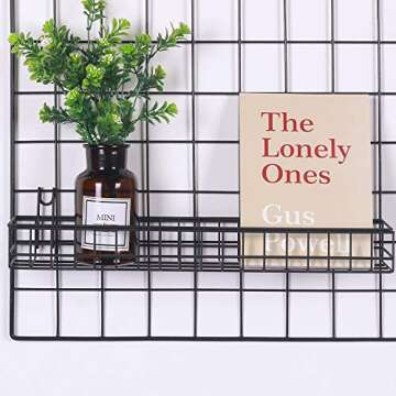 Kaforise Wire Wall Grid Panel for Photos & Organization