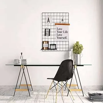 Kaforise Wire Wall Grid Panel for Photos & Organization